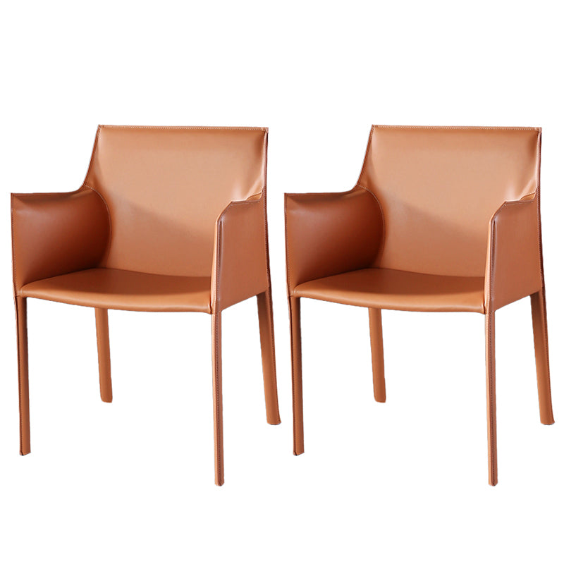Contemporary Dining Arm Chair Faux Leather Home Dining Side Chair