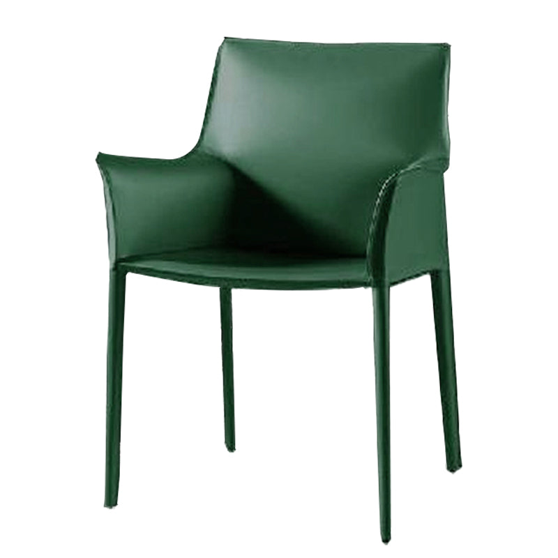 Contemporary Dining Arm Chair Faux Leather Home Dining Side Chair