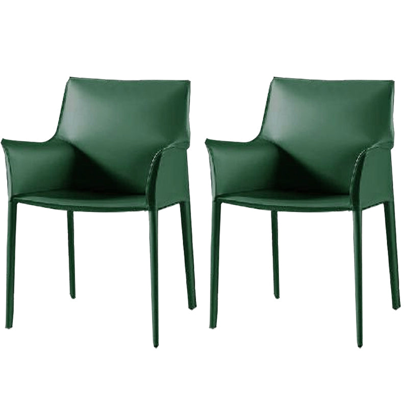 Contemporary Dining Arm Chair Faux Leather Home Dining Side Chair