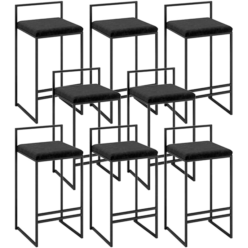 Industrial Metal Black White Barstool Counter Stool Metal Footrest Furniture