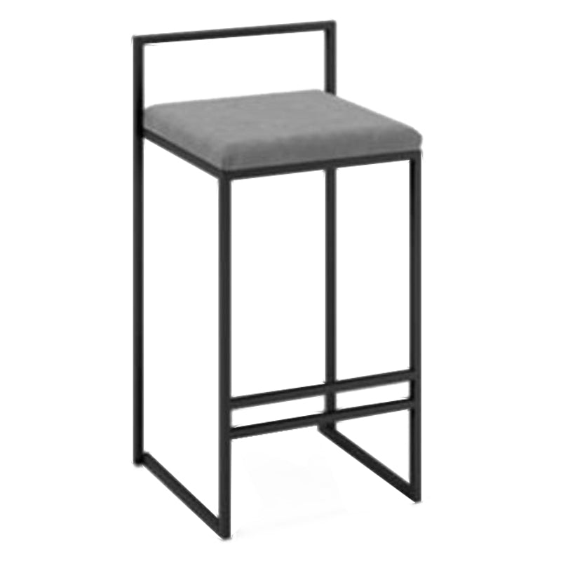 Industrial Metal Black White Barstool Counter Stool Metal Footrest Furniture