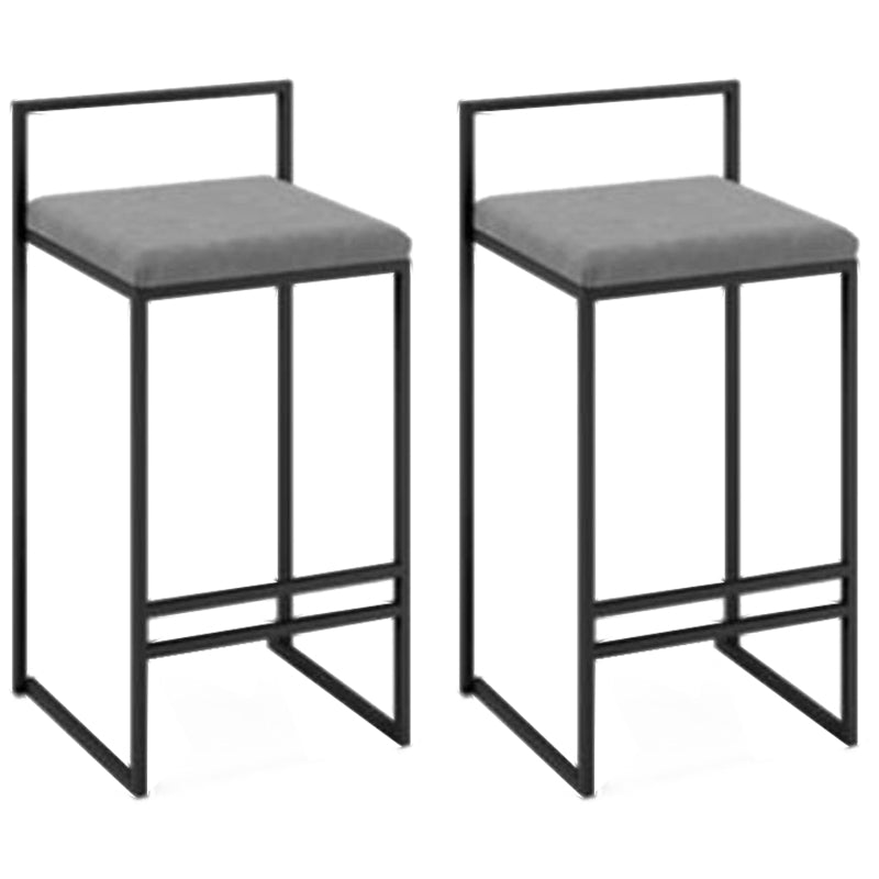 Industrial Metal Black White Barstool Counter Stool Metal Footrest Furniture