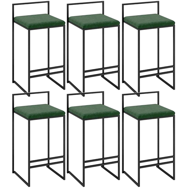 Industrial Metal Black White Barstool Counter Stool Metal Footrest Furniture