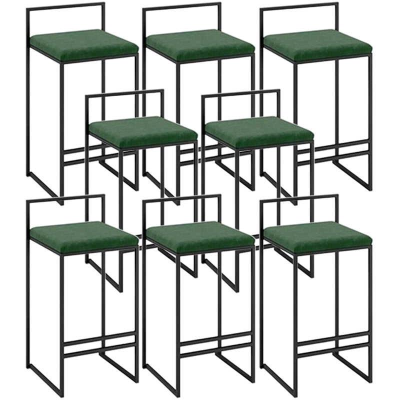 Industrial Metal Black White Barstool Counter Stool Metal Footrest Furniture