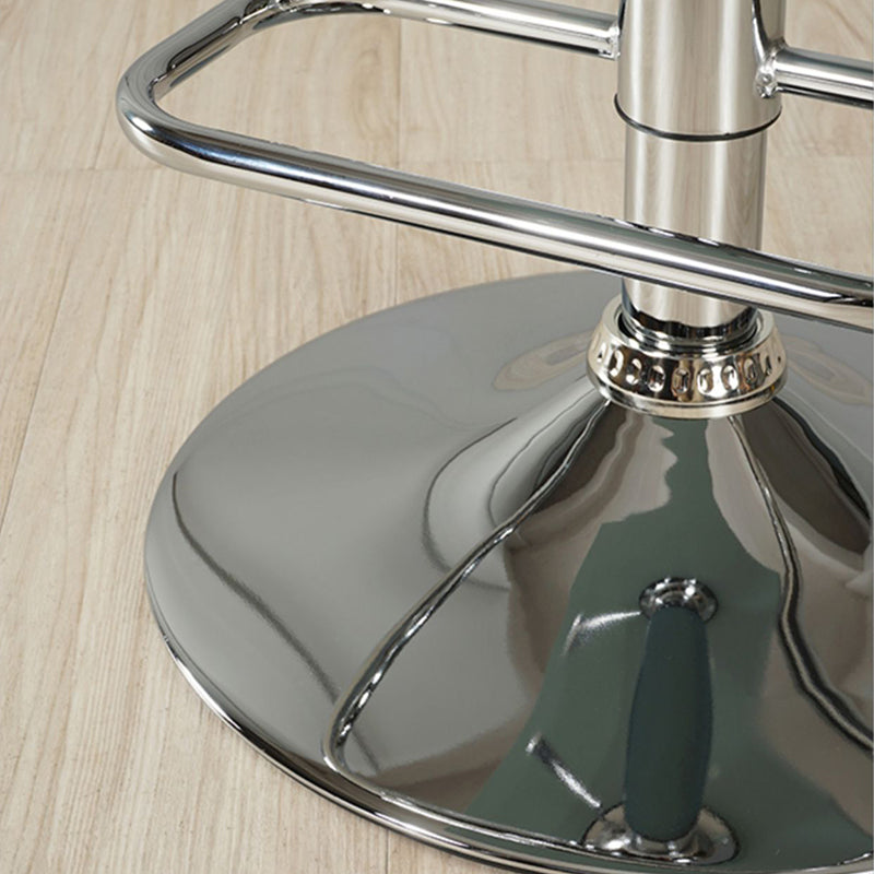 Modern Plastic Low Back Counter Stool Plastic Furniture in Matte Finish