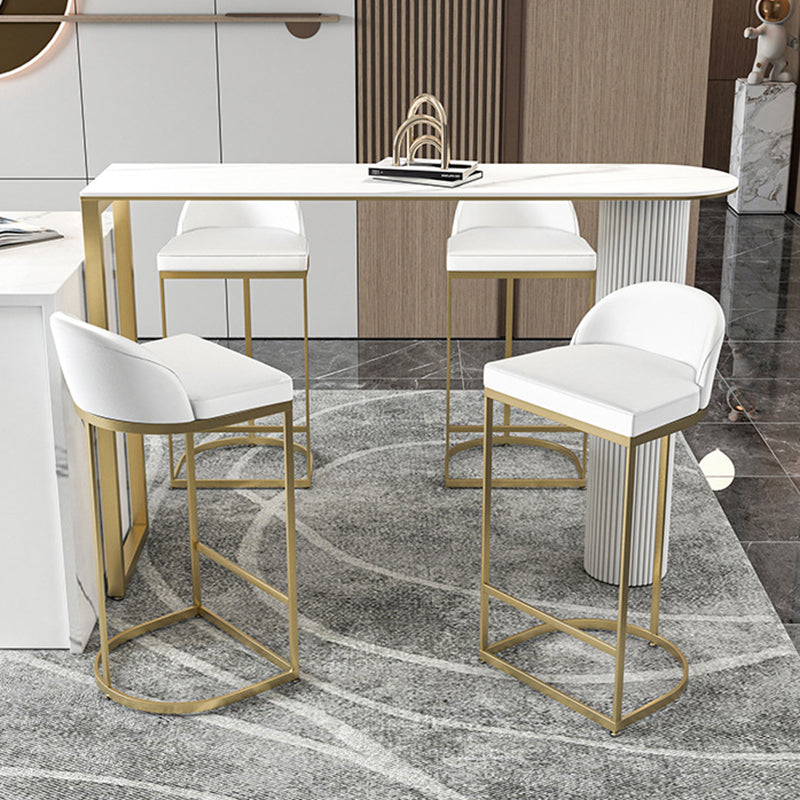 Modern  Bar Table Sintered Stone Dining Table for Kitchen Living Room