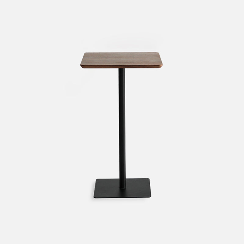 Industrial Bar Height Cocktail Table Pedestal Wood Bistro Bar Desk