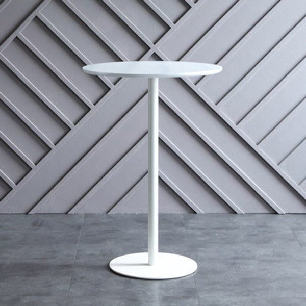 Industrial Solid Wood Bar Table Round Dining Table for Kitchen Living Room