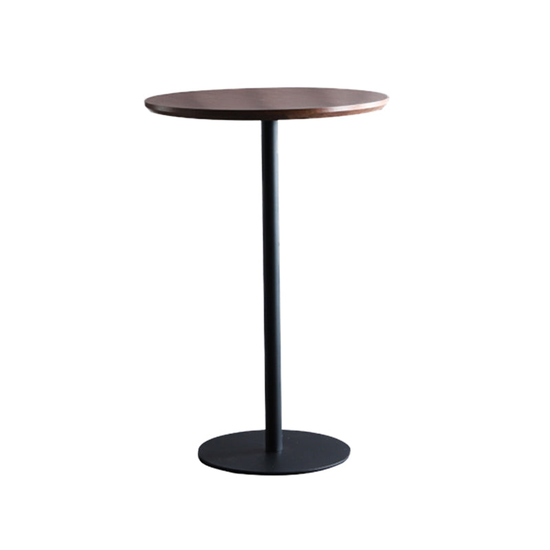 Industrial Solid Wood Bar Table Round Dining Table for Kitchen Living Room
