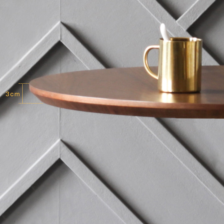 Industrial Solid Wood Bar Table Round Dining Table for Kitchen Living Room