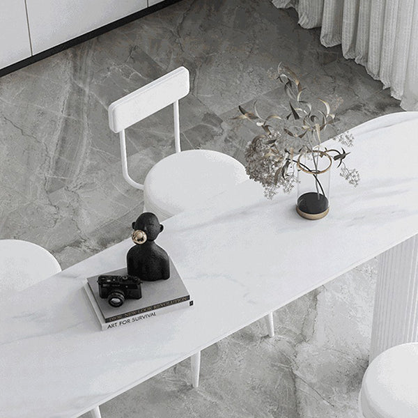 Specialty Pub Table Glam Double Pedestal Bar Height Bar Table for Living Room