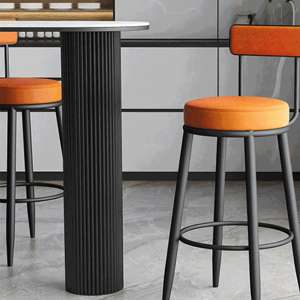 Specialty Pub Table Glam Double Pedestal Bar Height Bar Table for Living Room