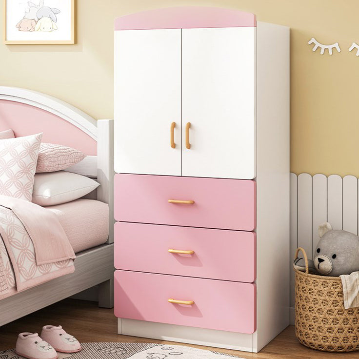 Contemporary Style Wooden Wardrobe White Colour Wardrobe Closet for Home