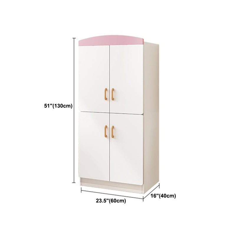 Contemporary Style Wooden Wardrobe White Colour Wardrobe Closet for Home