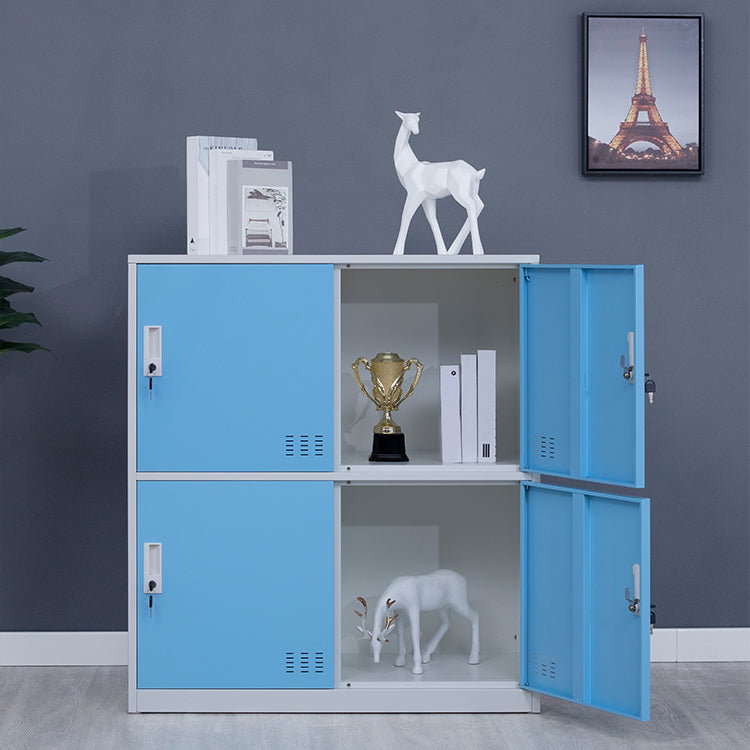 Metal Non-Hanging Armoire Modern Storage Cabinet with Hinged Doors