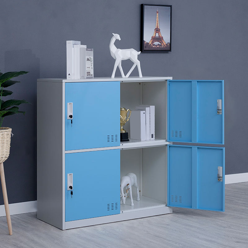 Metal Non-Hanging Armoire Modern Storage Cabinet with Hinged Doors
