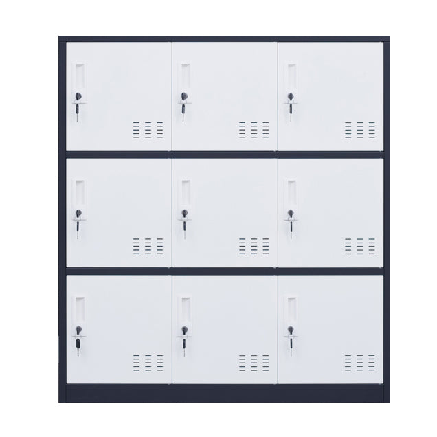 Metal Non-Hanging Armoire Modern Storage Cabinet with Hinged Doors