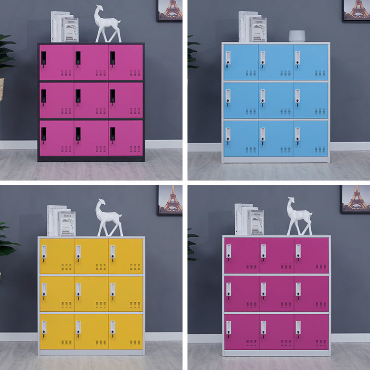 Metal Non-Hanging Armoire Modern Storage Cabinet with Hinged Doors