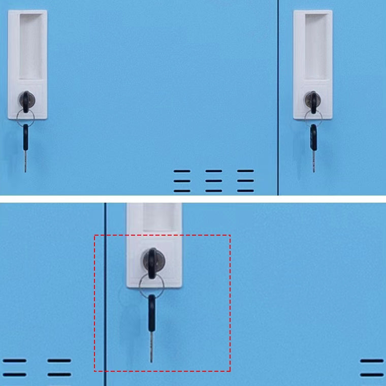 Modern Storage Cabinet with Hinged Doors Metal Non-Hanging Armoire for Bathroom