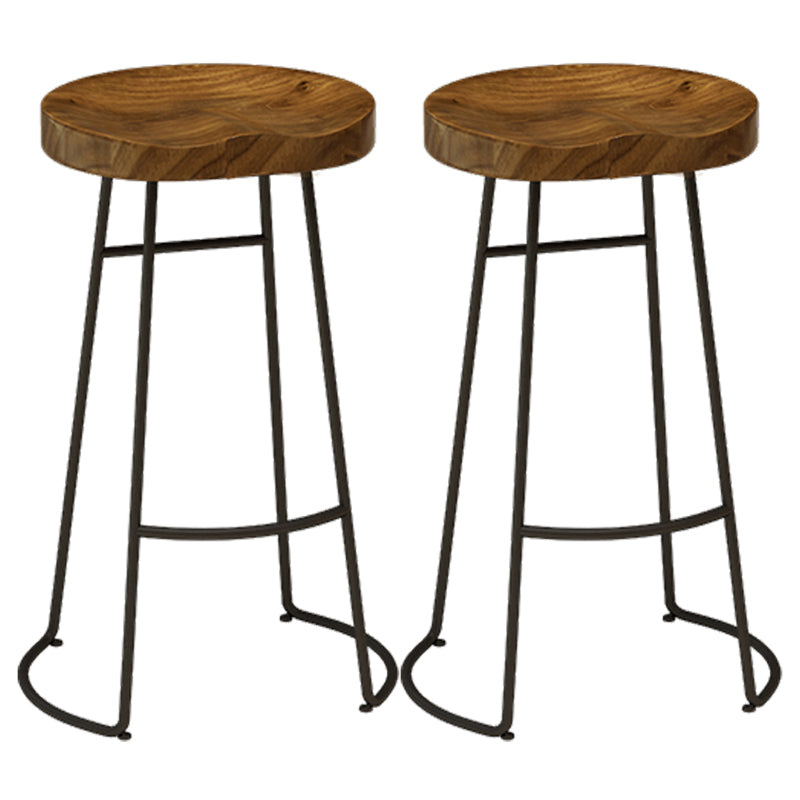 Industrial Wood Bar Set Wood 1/2/4/7/9 Pieces Rectangle Trestle Bistro Set in Natural