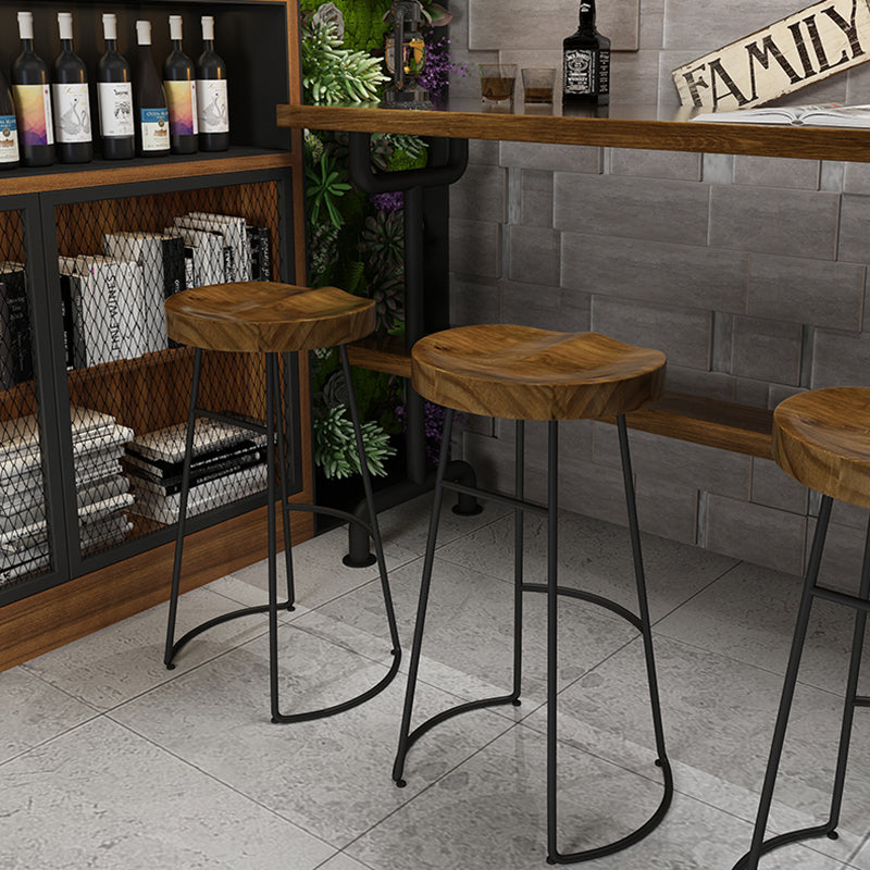 Industrial Wood Bar Set Wood 1/2/4/7/9 Pieces Rectangle Trestle Bistro Set in Natural