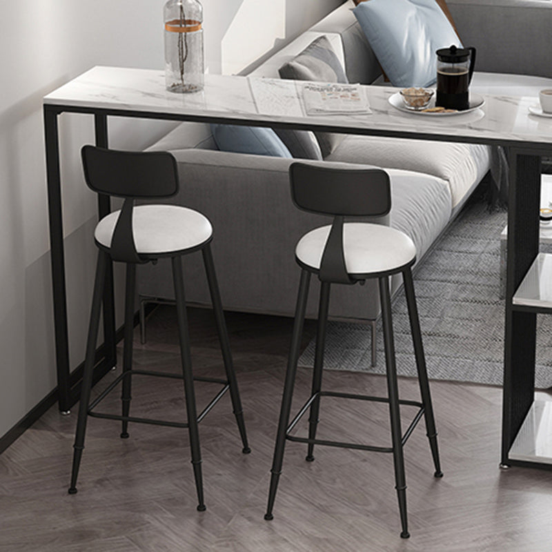 Modern Stone White Counter Set 1/2/3 Pieces Rectangle Storage Table and Stool Set