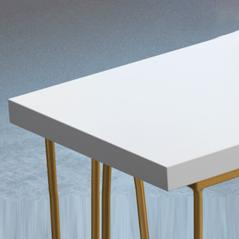 Glam 1/5/9 Pieces Counter Height Set Rectangle White Legs Indoor Pub Dining Set