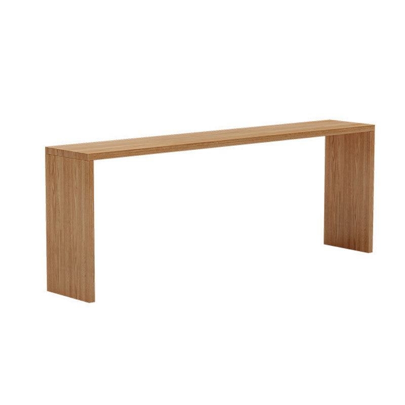 Luxurious Rectangle Pub Table Set 1/5/9 Pieces Wooden Counter Table with Backless Stools