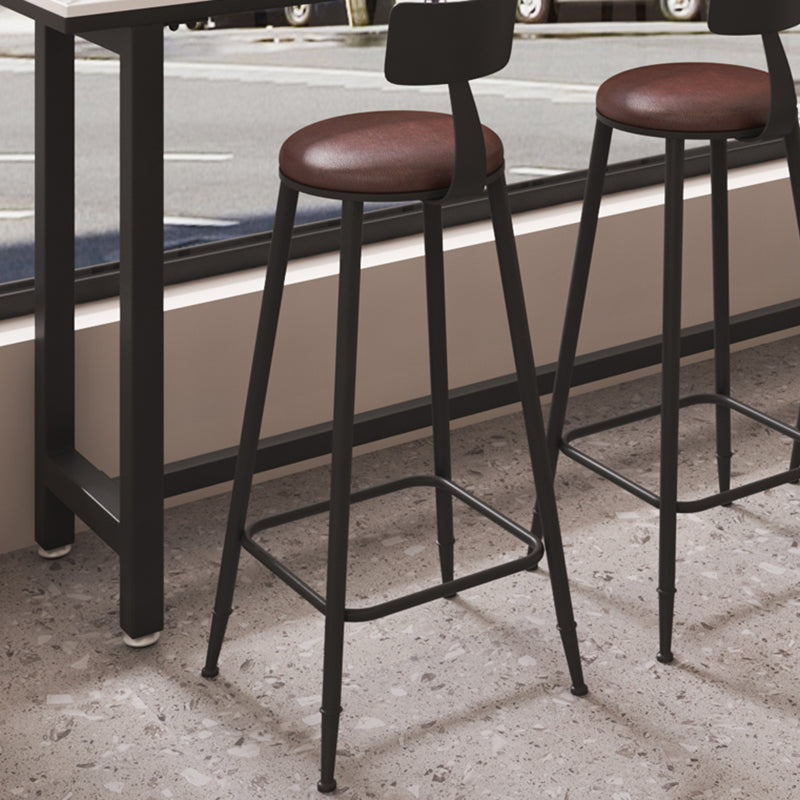 Modern 1/5 Pieces Bar Table Set Rectangle Stone Counter Table with Stools for Cafe