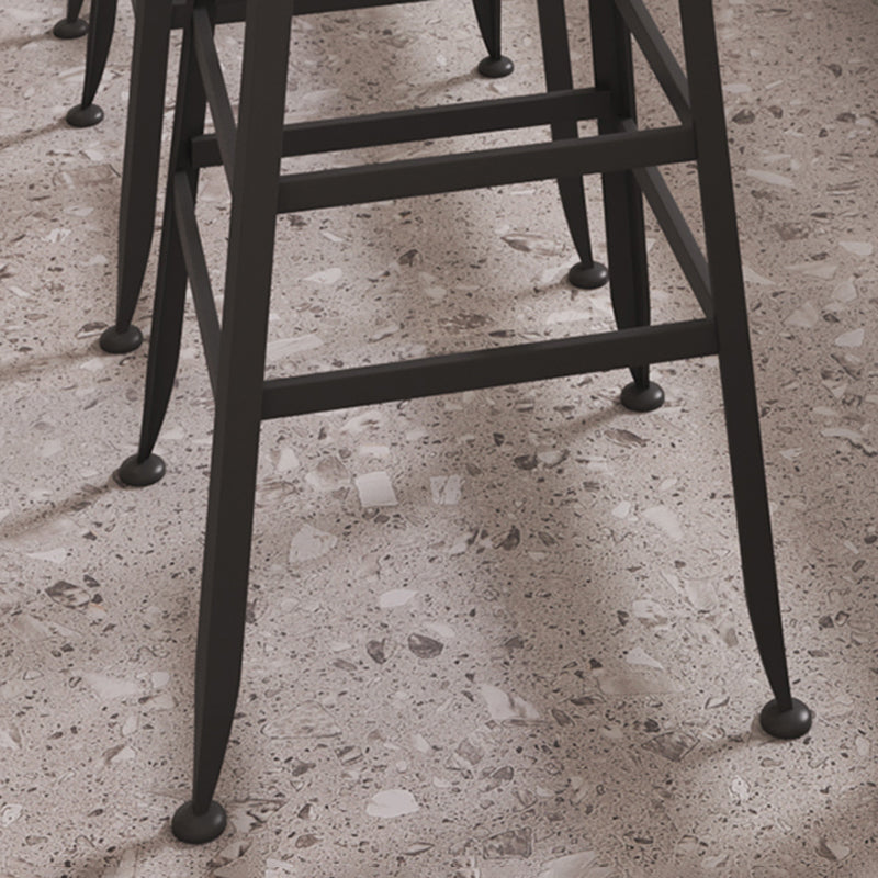 Modern 1/5 Pieces Bar Table Set Rectangle Stone Counter Table with Stools for Cafe