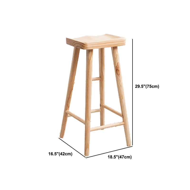 Modern Rectangle Pub Table Set 1/2/3 Pieces Wooden Counter Table with Backless Stools