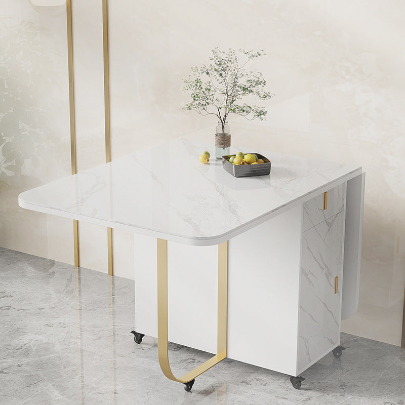 Modern Style Foldable Table Set 1/2/3/7 Pieces Dining Set for Home