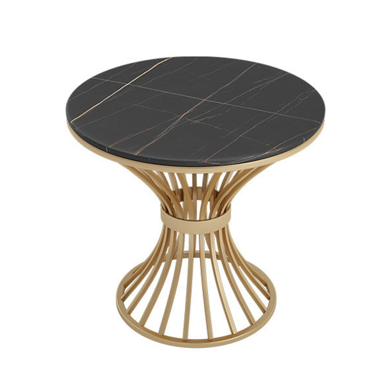 Glam Style Stone Dining Set Round 1/2/3/5 Pieces Dining Set for Home Use