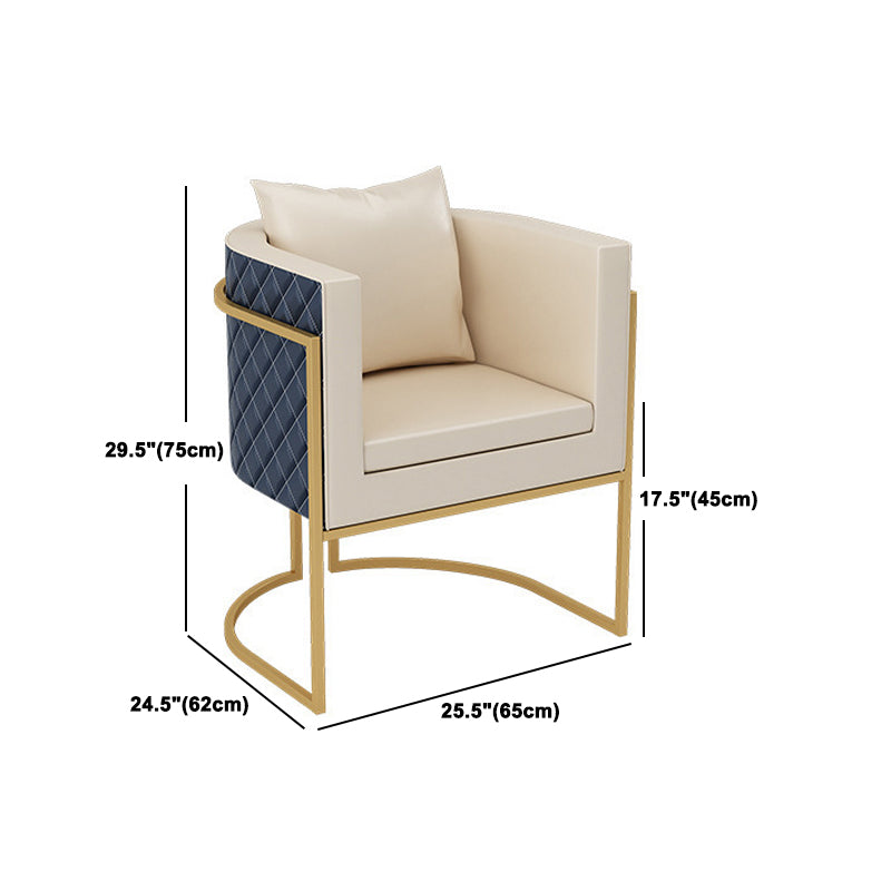 Glam Style Stone Dining Set Round 1/2/3/5 Pieces Dining Set for Home Use