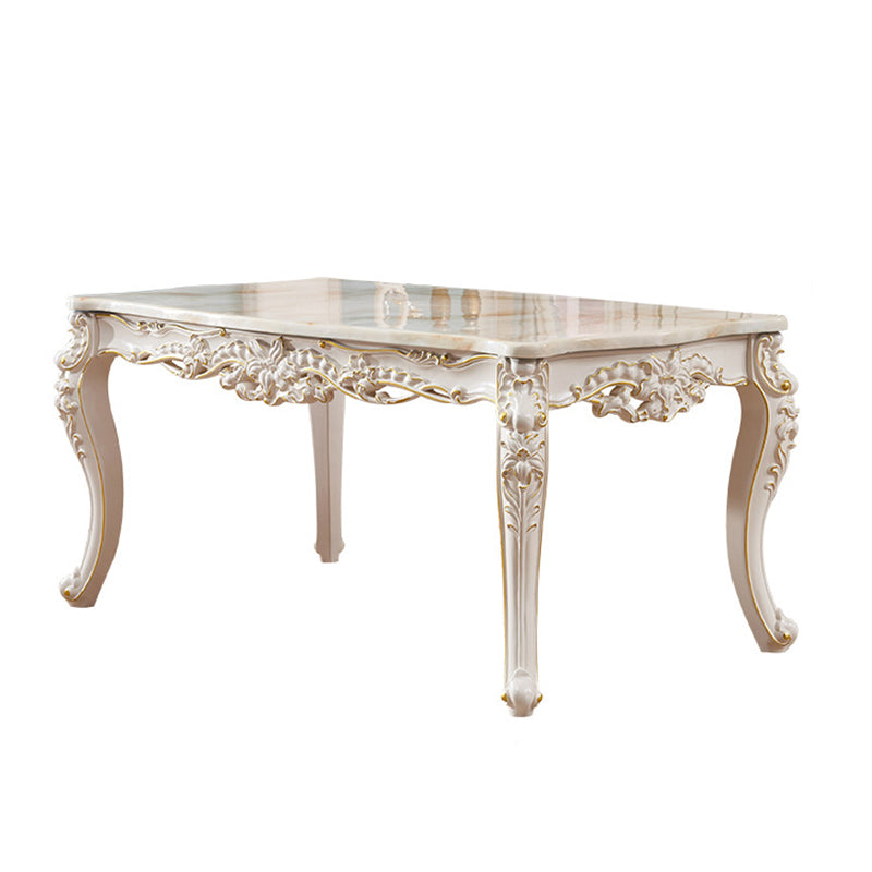 Victoria Style Rectangle Table Set 1/2/7 Pieces Dining Set for Home