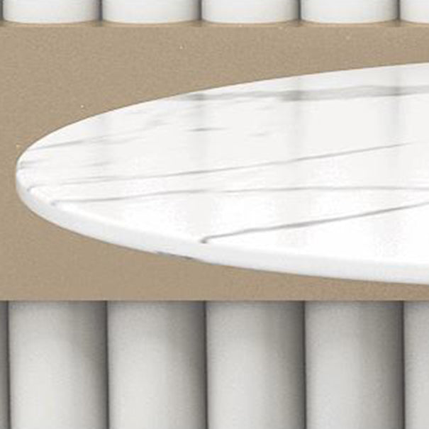 Glam Sintered Stone Dining Set Round 1/2/5 Pieces Dining Set