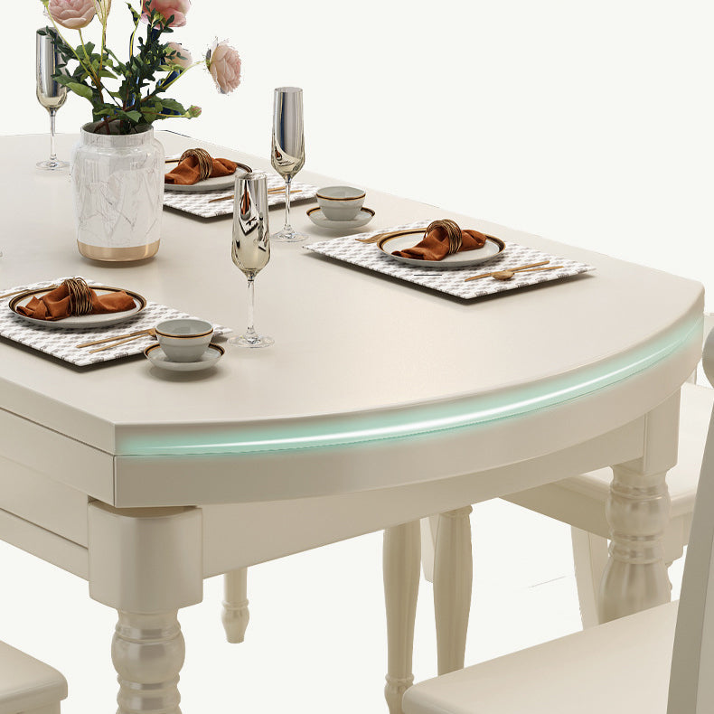 Traditional Wooden Table Set 1/4/5/7 Pieces Dining Set for Home