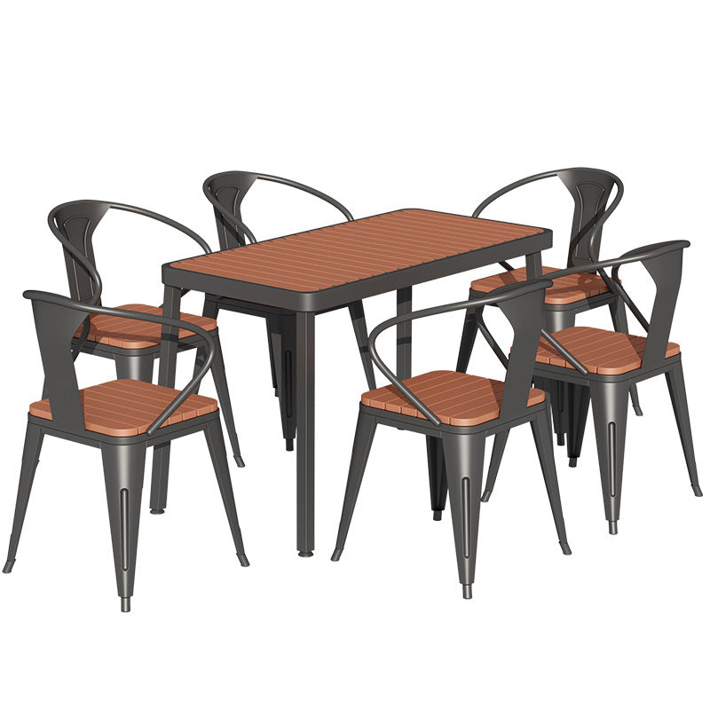 Modern Rectangle Table Set 1/2/3/5/7 Pieces Dining Set for Kitchen