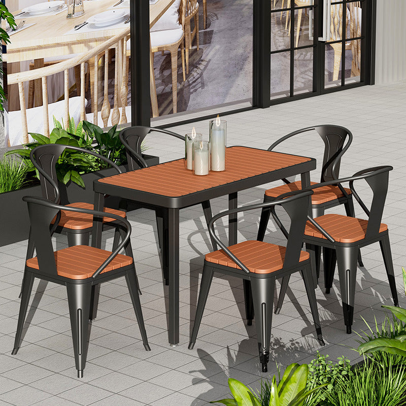 Modern Rectangle Table Set 1/2/3/5/7 Pieces Dining Set for Kitchen