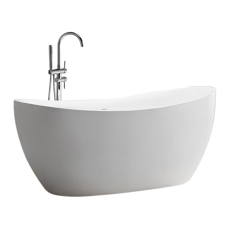 Modern Acrylic Bathtub Home and Hotel Freestanding Bath Tub in White