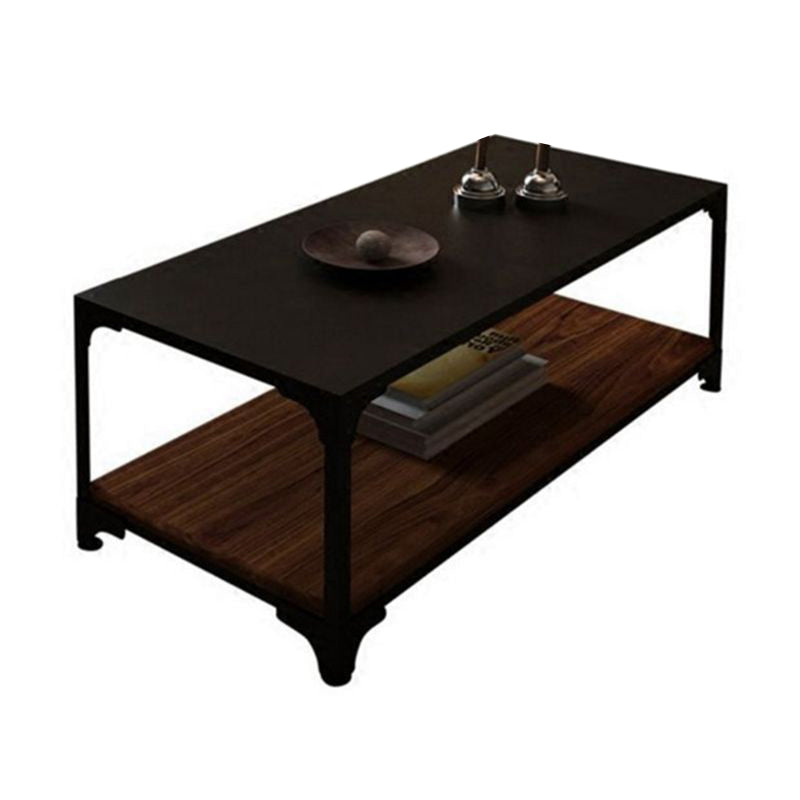 Contemporary Coffee Cocktail Table Solid Wood 4 Legs Coffee Table