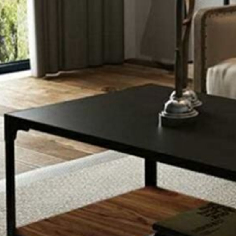 Contemporary Coffee Cocktail Table Solid Wood 4 Legs Coffee Table