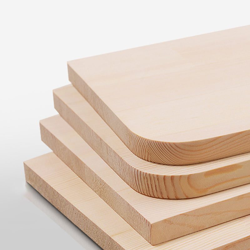 Scandinavian Solid Wood Coffee Table with 2 Legs and Rectangle Top