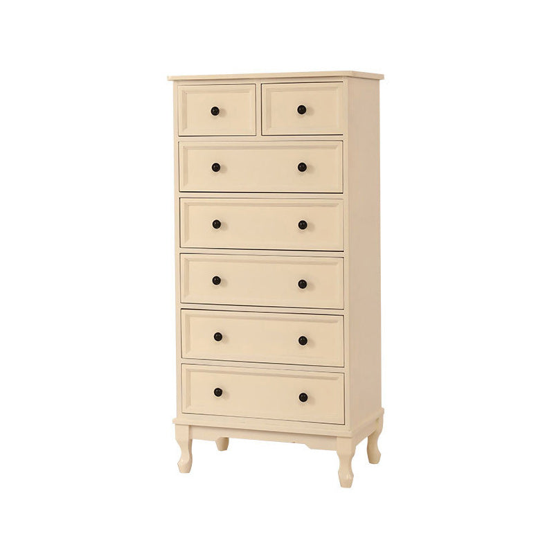 Modern Accent Cabinet with Drawers and Wooden Cabriole Legs Cabinet