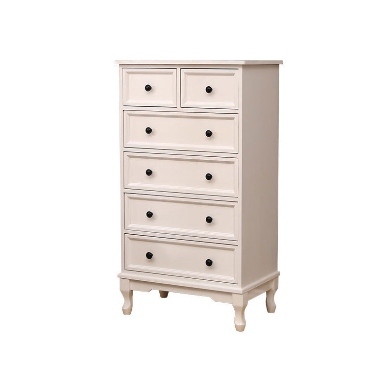 Modern Accent Cabinet with Drawers and Wooden Cabriole Legs Cabinet