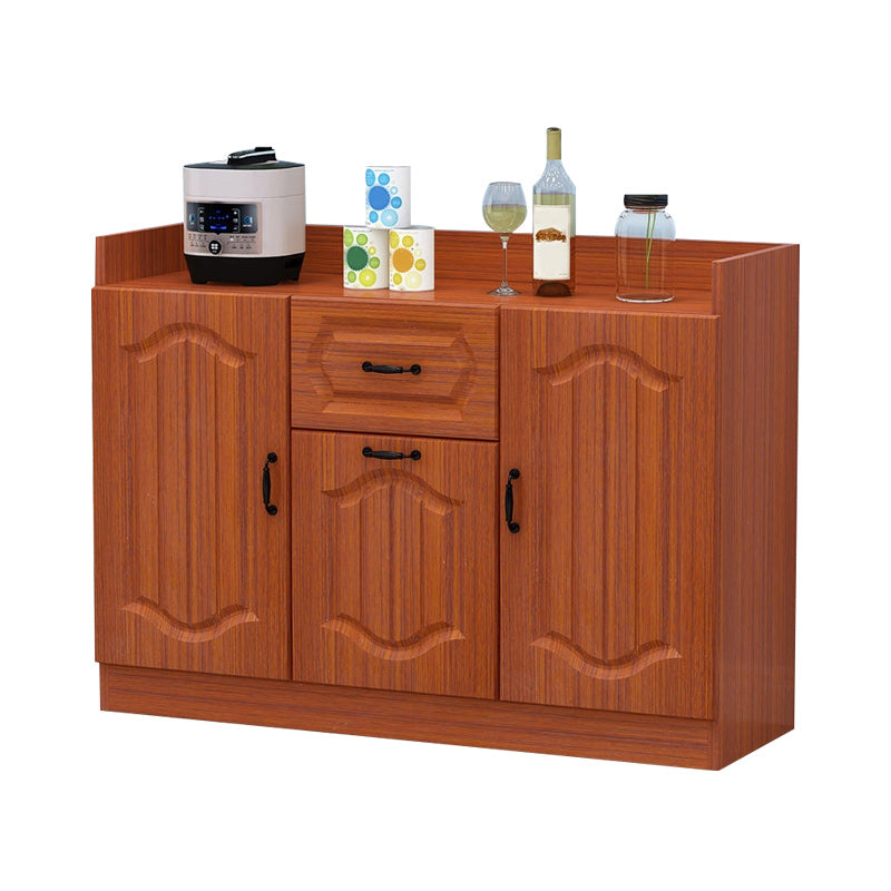 Mid-Century Modern Storage Cabinet Square Accent Cabinet with Drawer