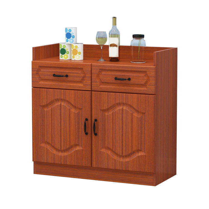 Mid-Century Modern Storage Cabinet Square Accent Cabinet with Drawer