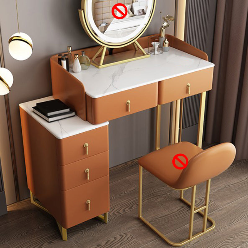 31.88" High Make-up Vanity Glam Vanity Set with 5 Storage Drawers