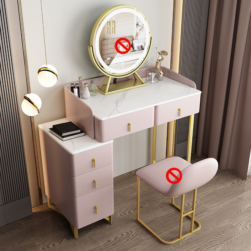 31.88" High Make-up Vanity Glam Vanity Set with 5 Storage Drawers