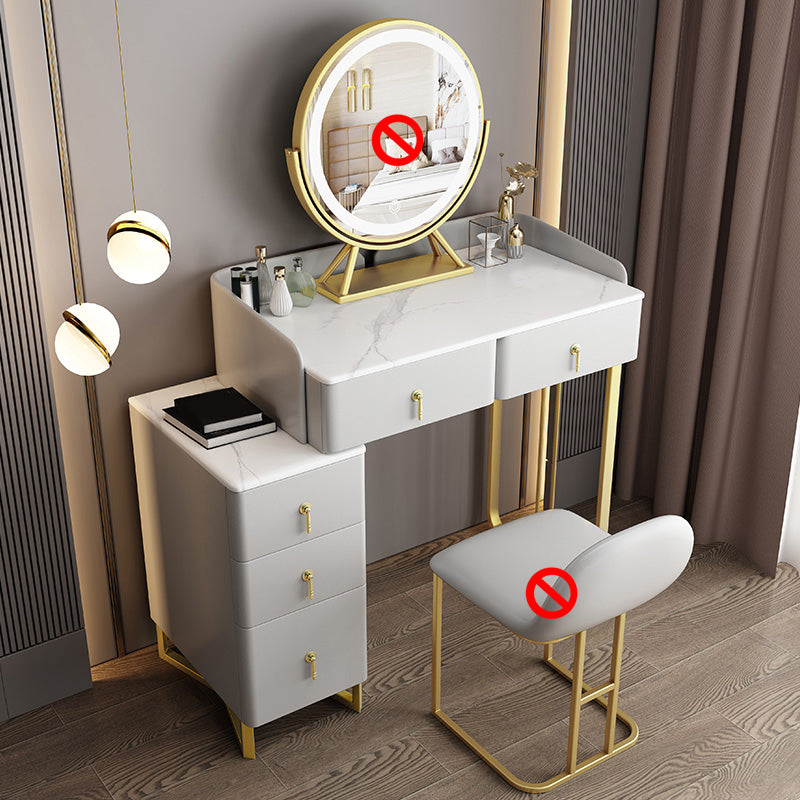 31.88" High Make-up Vanity Glam Vanity Set with 5 Storage Drawers